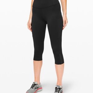 Lululemon Fast and Free Reflective Cropped Legging